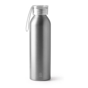 μπουκάλι νερού με λογότυπο 600ml ασημί_printiq.gr