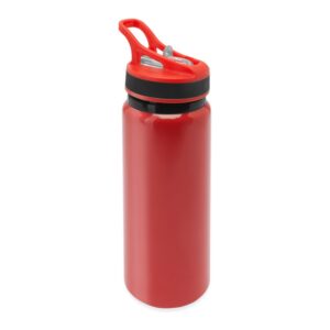 αλουμινένιο μπουκάλι νερού με λογότυπο 680ml κόκκινο_printiq.gr