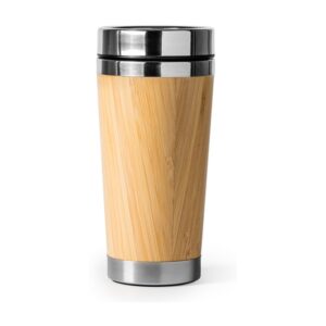 bamboo ποτήρι καφέ θερμός 500ml 500ml φυσικό_printiq.gr