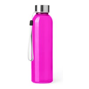 γυάλινο μπουκάλι νερού με λογότυπο 500ml φούξια_printiq.gr