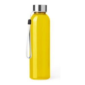 γυάλινο μπουκάλι νερού με λογότυπο 500ml κίτρινο_printiq.gr