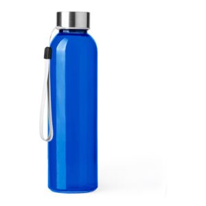 γυάλινο μπουκάλι νερού με λογότυπο 500ml μπλε ρουά_printiq.gr