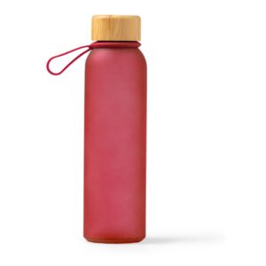 γυάλινο μπουκάλι νερού με λογότυπο 500ml κόκκινο_printiq.gr