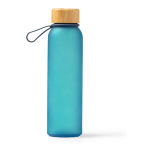 γυάλινο μπουκάλι νερού με λογότυπο 500ml μπλε ρουά_printiq.gr