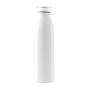 γυαλιστερό μπουκάλι θερμός 500ml 500ml λευκό_printiq.gr
