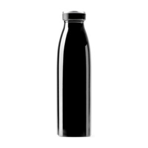 γυαλιστερό μπουκάλι θερμός 500ml 500ml μαύρο_printiq.gr