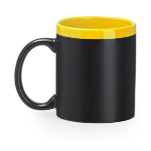 κεραμική κούπα με εκτύπωση 350ml κίτρινο_printiq.gr