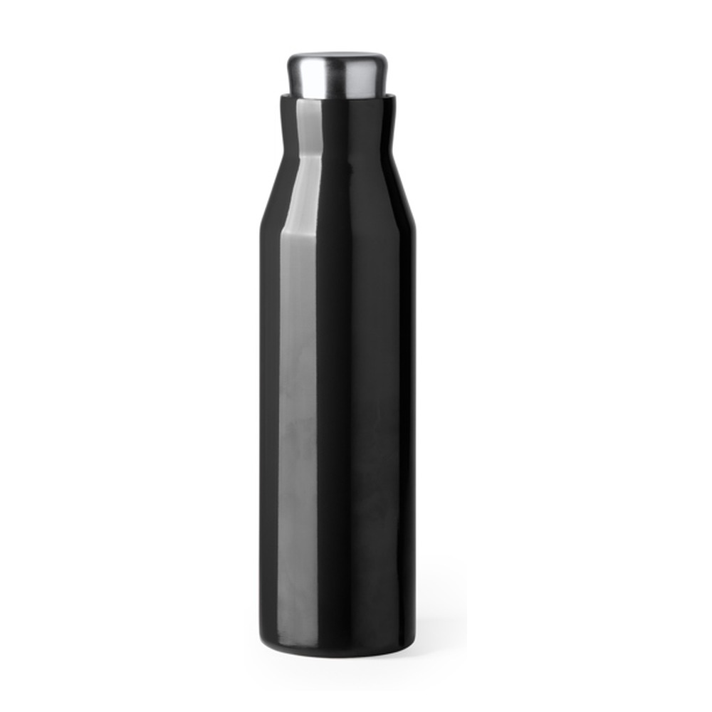 μεταλλικό μπουκάλι θερμός 600ml 600ml μαύρο_printiq.gr
