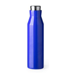 μεταλλικό μπουκάλι θερμός 600ml 600ml μπλε ρουά_printiq.gr