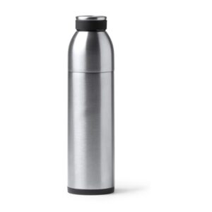 μεταλλικό μπουκάλι θερμός 650ml 650ml ασημί_printiq.gr