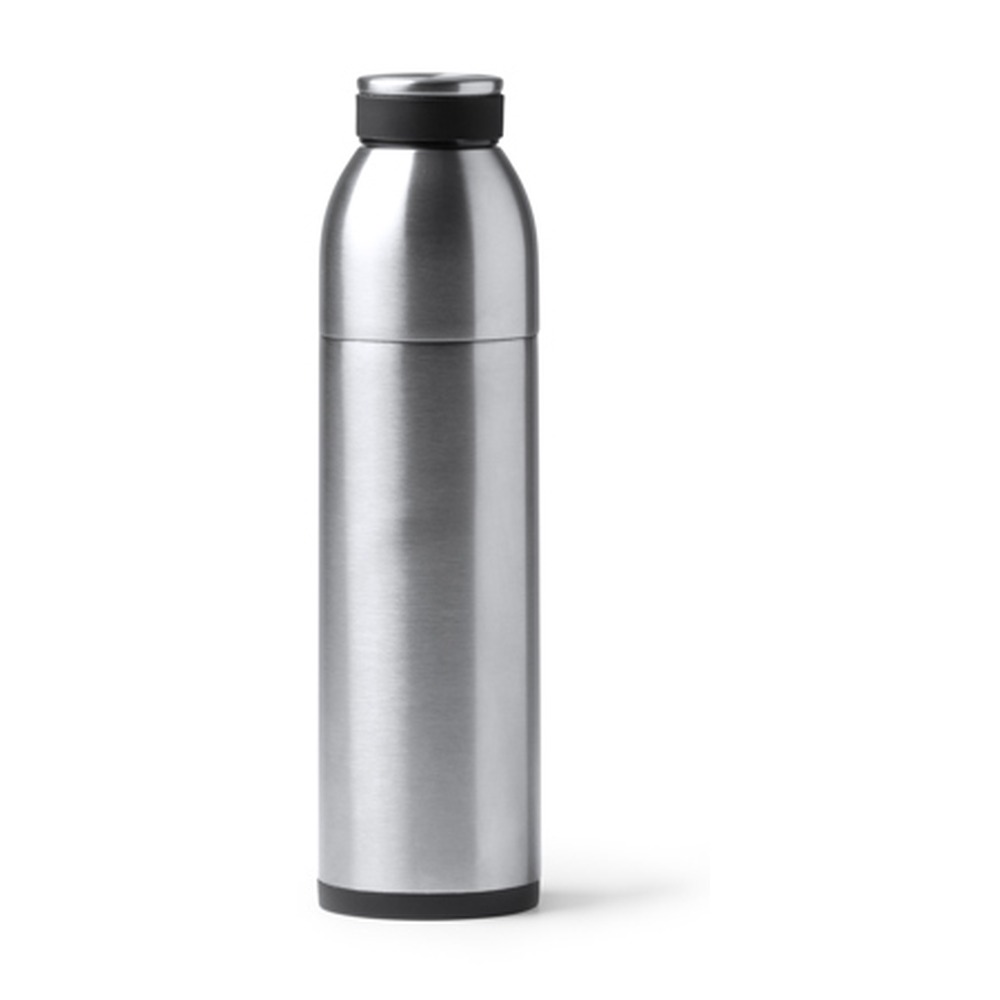 μεταλλικό μπουκάλι θερμός 650ml 650ml ασημί_printiq.gr