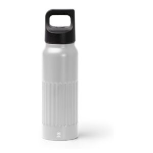 μεταλλικό μπουκάλι νερού με λογότυπο 500ml λευκό_printiq.gr