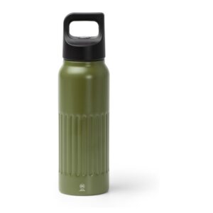 μεταλλικό μπουκάλι νερού με λογότυπο 500ml πράσινο σκούρο_printiq.gr