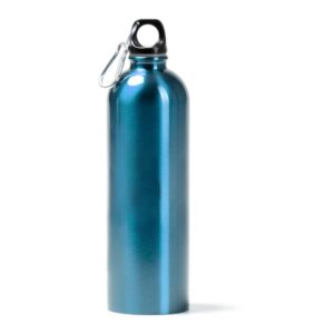 μεταλλικό μπουκάλι νερού με λογότυπο 750ml γαλάζιο έντονο_printiq.gr