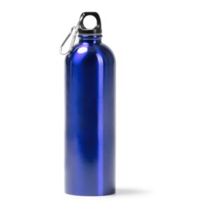 μεταλλικό μπουκάλι νερού με λογότυπο 750ml μπλε ρουά_printiq.gr