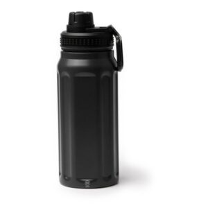 μεταλλικό μπουκάλι νερού με λογότυπο 540ml μαύρο_printiq.gr
