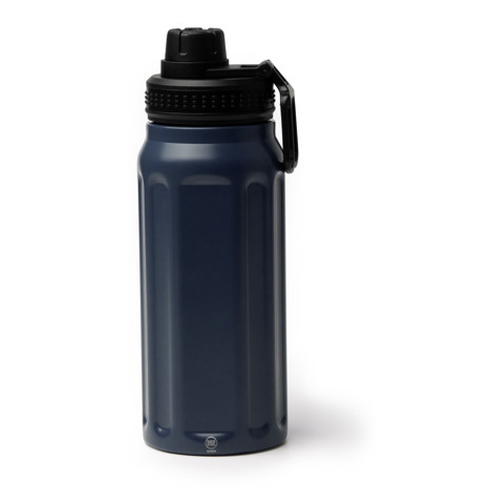 μεταλλικό μπουκάλι νερού με λογότυπο 540ml μπλε σκούρο_printiq.gr