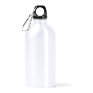 μεταλλικό μπουκάλι νερού με λογότυπο 500ml λευκό_printiq.gr