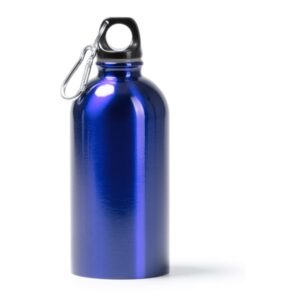 μεταλλικό μπουκάλι νερού με λογότυπο 500ml μπλε ρουά_printiq.gr