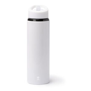 μεταλλικό μπουκάλι νερού με λογότυπο 700ml λευκό_printiq.gr