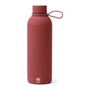 μεταλλικό μπουκάλι νερού με λογότυπο 500ml μπορντό_printiq.gr