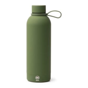 μεταλλικό μπουκάλι νερού με λογότυπο 500ml πράσινο σκούρο_printiq.gr