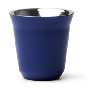ποτήρι espresso inox με όνομα μπλε ρουά_printiq.gr