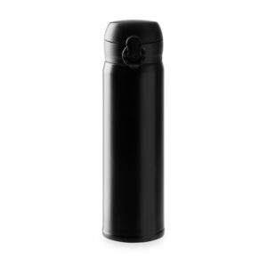 μπουκάλι θερμός 450ml με όνομα 450ml μαύρο_printiq.gr