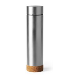 μπουκάλι θερμός με φελλό 460ml 460ml ασημί_printiq.gr