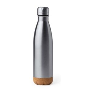 μπουκάλι θερμός με βάση φελλού 520ml 520ml ασημί_printiq.gr