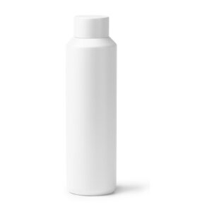 μπουκάλι θερμός 600ml με λογότυπο 600ml λευκό_printiq.gr