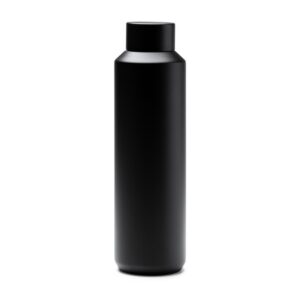 μπουκάλι θερμός 600ml με λογότυπο 600ml μαύρο_printiq.gr
