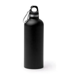 μπουκάλι θερμός με κρίκο 500ml 500ml μαύρο_printiq.gr