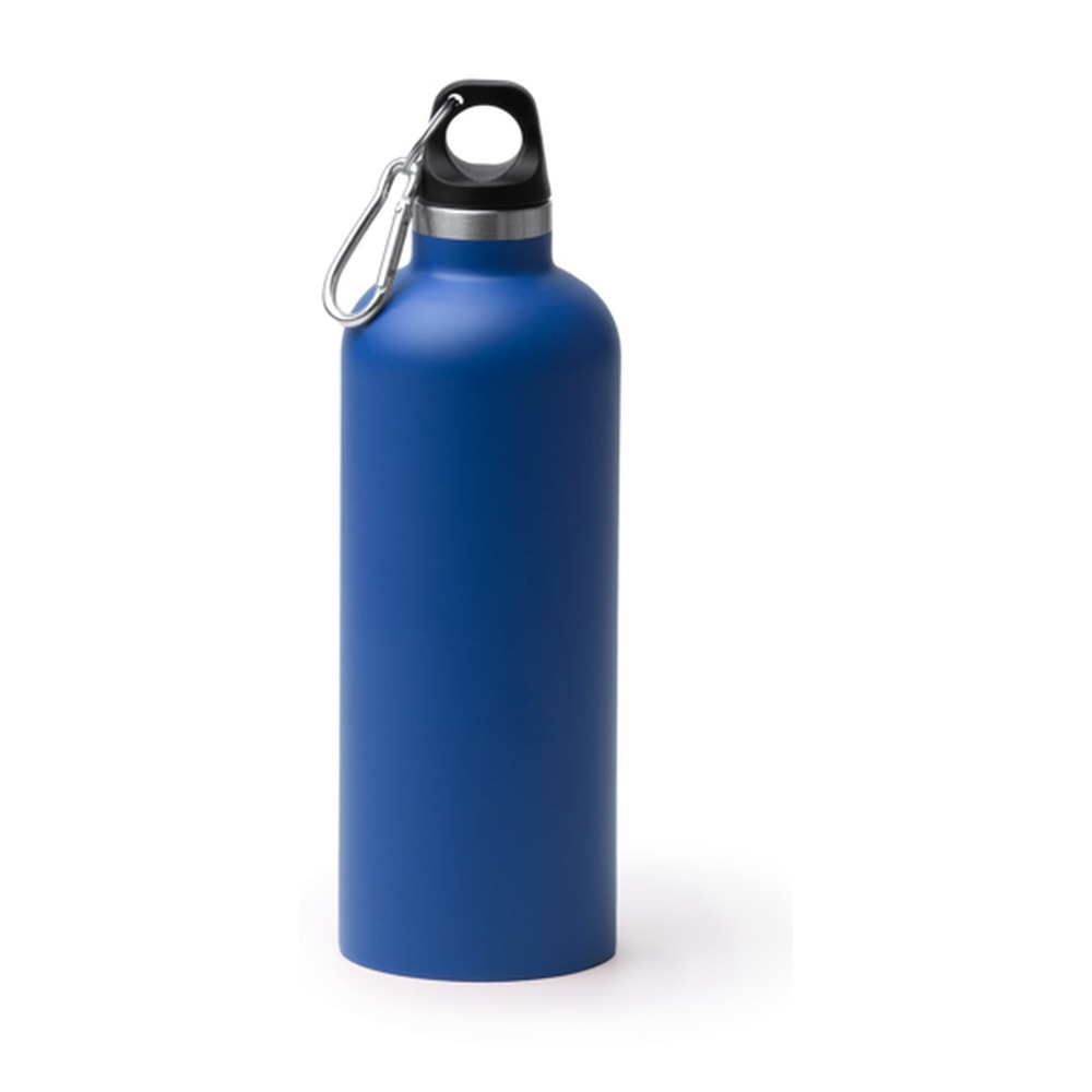 μπουκάλι θερμός με κρίκο 500ml 500ml μπλε ρουά_printiq.gr