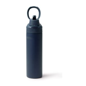 μπουκάλι θερμός με κρίκο 700ml 700ml μπλε σκούρο_printiq.gr