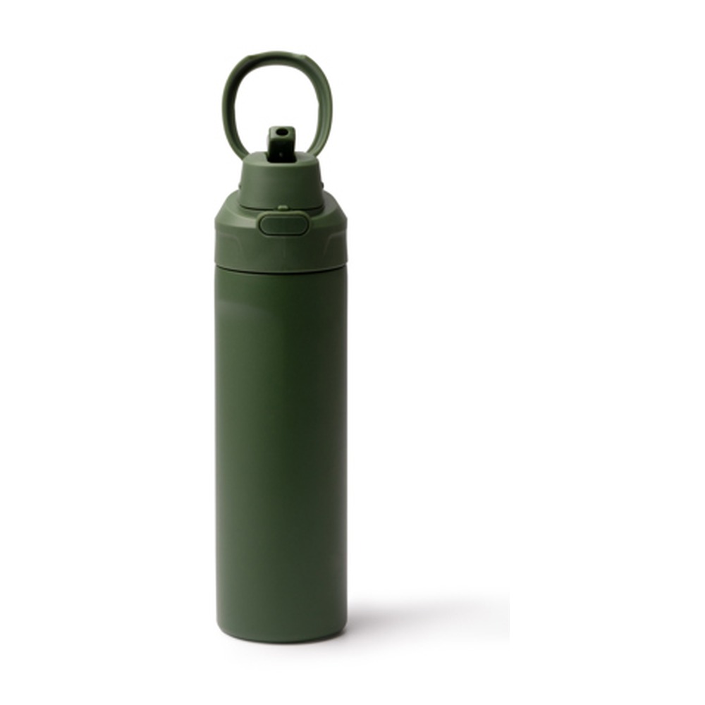 μπουκάλι θερμός με κρίκο 700ml 700ml πράσινο σκούρο_printiq.gr