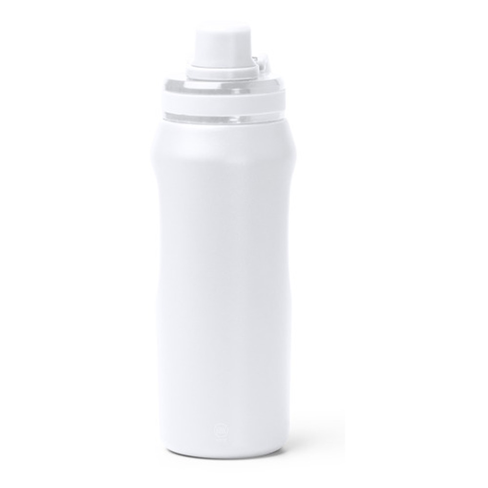 μπουκάλι νερού με λογότυπο 600ml λευκό_printiq.gr