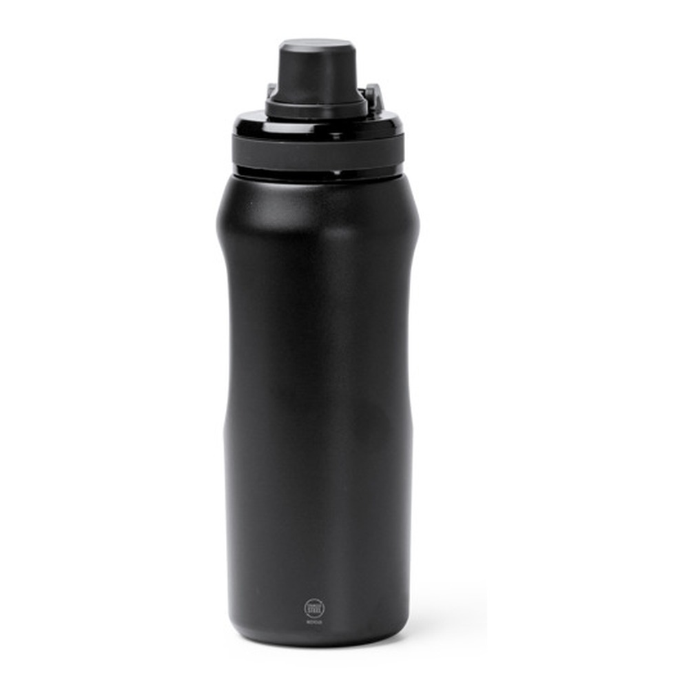 μπουκάλι νερού με λογότυπο 600ml μαύρο_printiq.gr