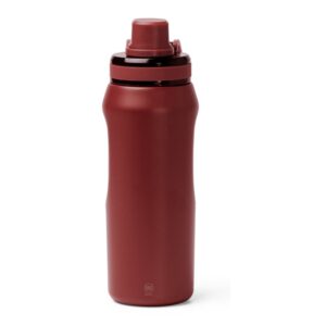 μπουκάλι νερού με λογότυπο 600ml μπορντό_printiq.gr