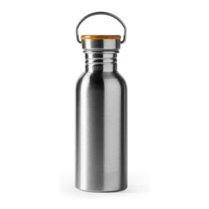 μπουκάλι νερού με λογότυπο 650ml ασημί_printiq.gr