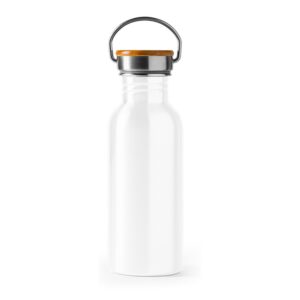 μπουκάλι νερού με λογότυπο 650ml λευκό_printiq.gr