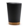 ποτήρι καφέ bamboo 290ml 290ml μαύρο_printiq.gr