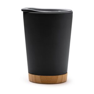 ποτήρι καφέ bamboo 290ml 290ml μαύρο_printiq.gr