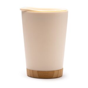 ποτήρι καφέ bamboo 290ml 290ml μπεζ_printiq.gr