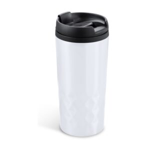 ποτήρι καφέ θερμός inox 300ml 300ml λευκό_printiq.gr