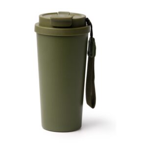 ποτήρι καφέ θερμός με λουράκι 500ml 500ml πράσινο σκούρο_printiq.gr