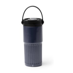 ποτήρι καφέ θερμός με χερούλι 600ml 600ml μπλε σκούρο_printiq.gr