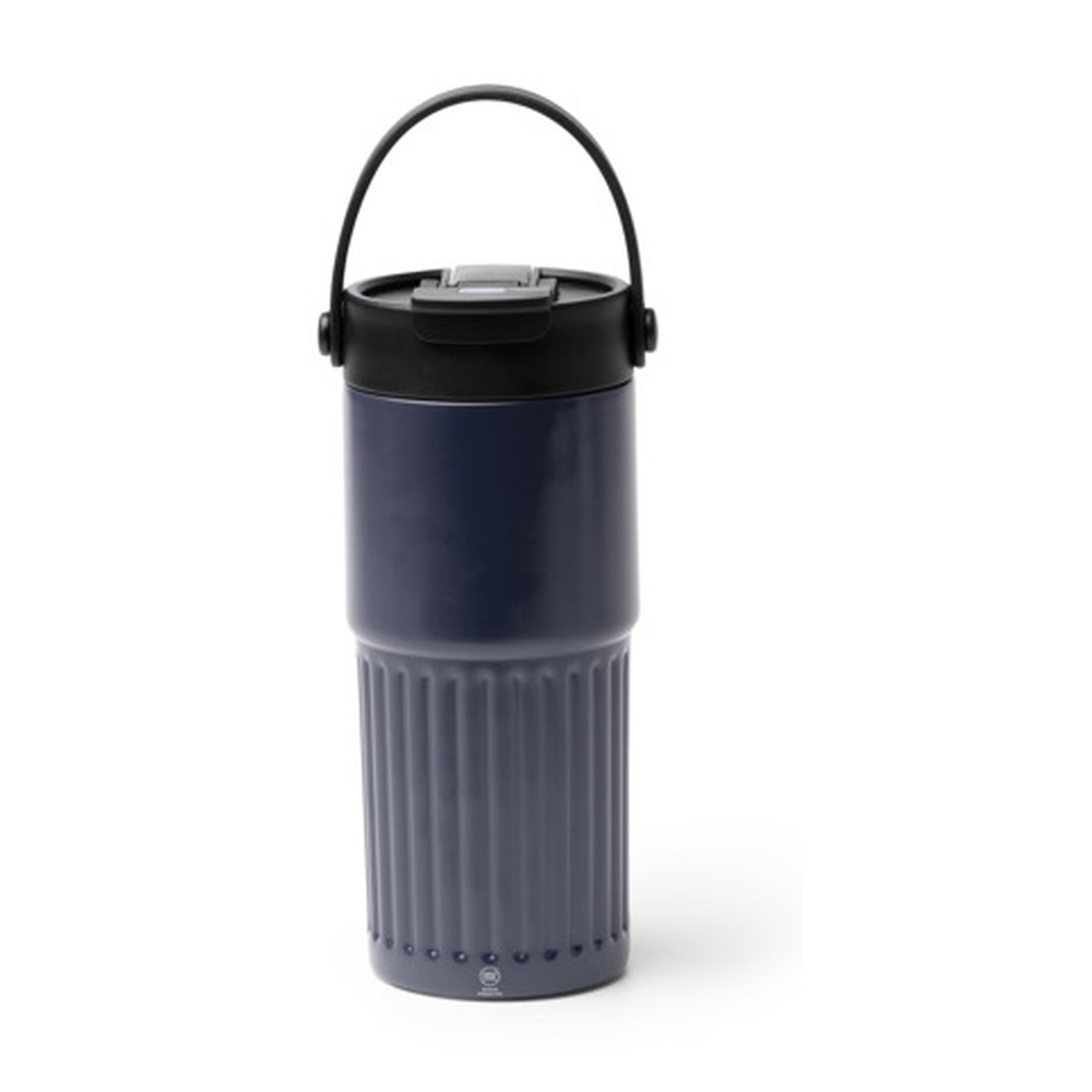 ποτήρι καφέ θερμός με χερούλι 600ml 600ml μπλε σκούρο_printiq.gr