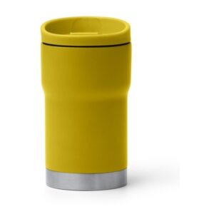 ποτήρι καφέ θερμός inox 350ml 350ml κίτρινο_printiq.gr