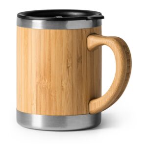 ποτήρι θερμός 340ml με bamboo φυσικό_printiq.gr